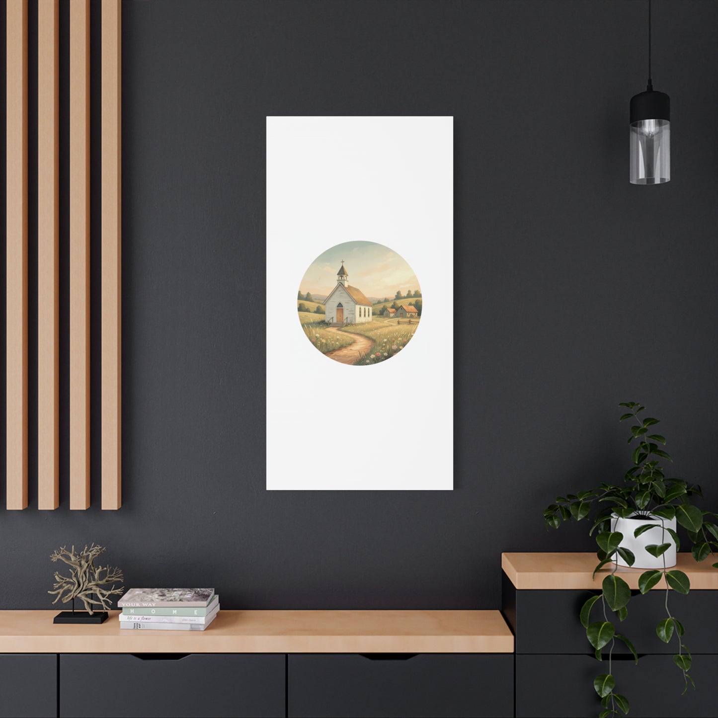 Country Church Matte Canvas, Stretched, 1.25"