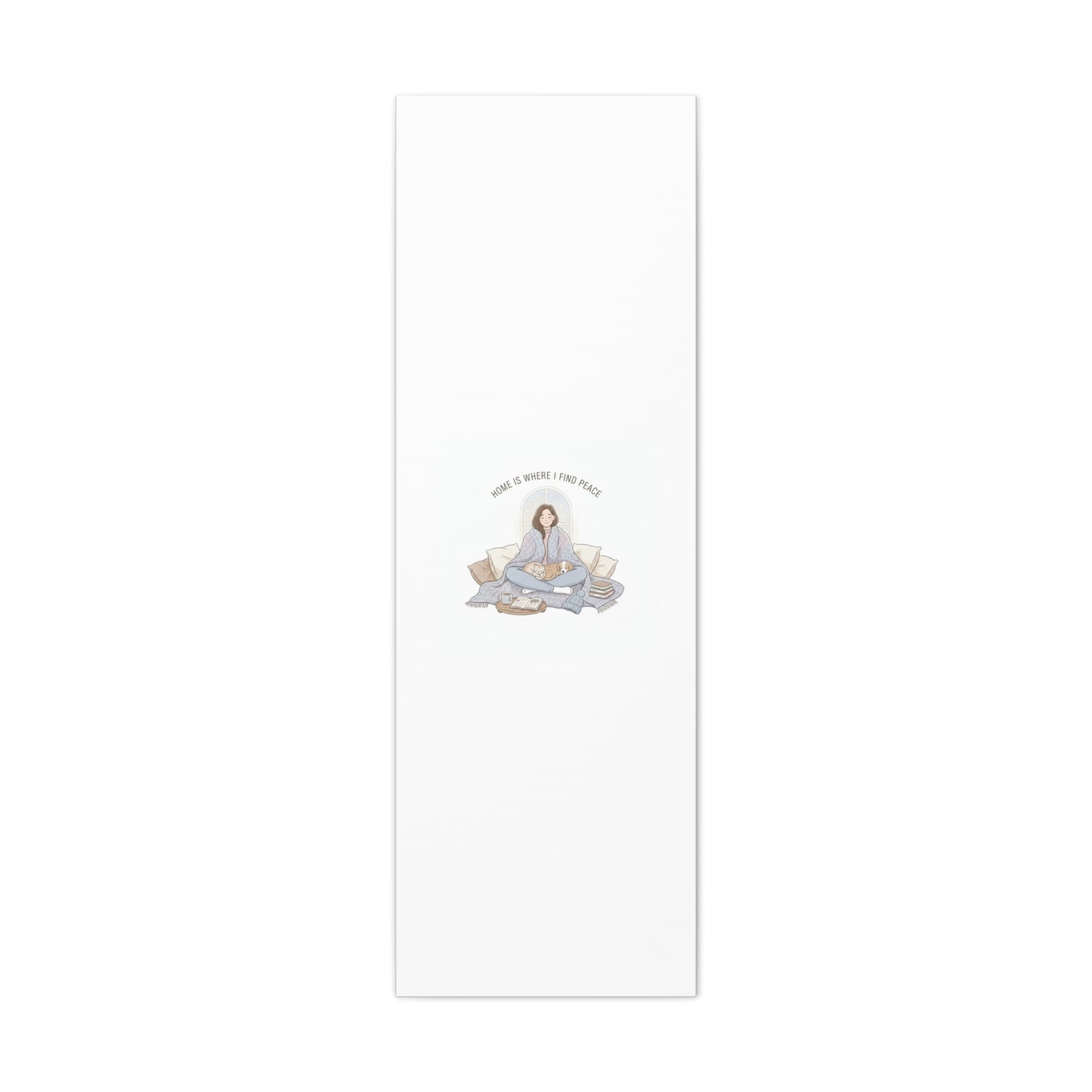 Home Is Where I Find Peace Canvas | Cozy Homebody Wall Art, Introvert Winter