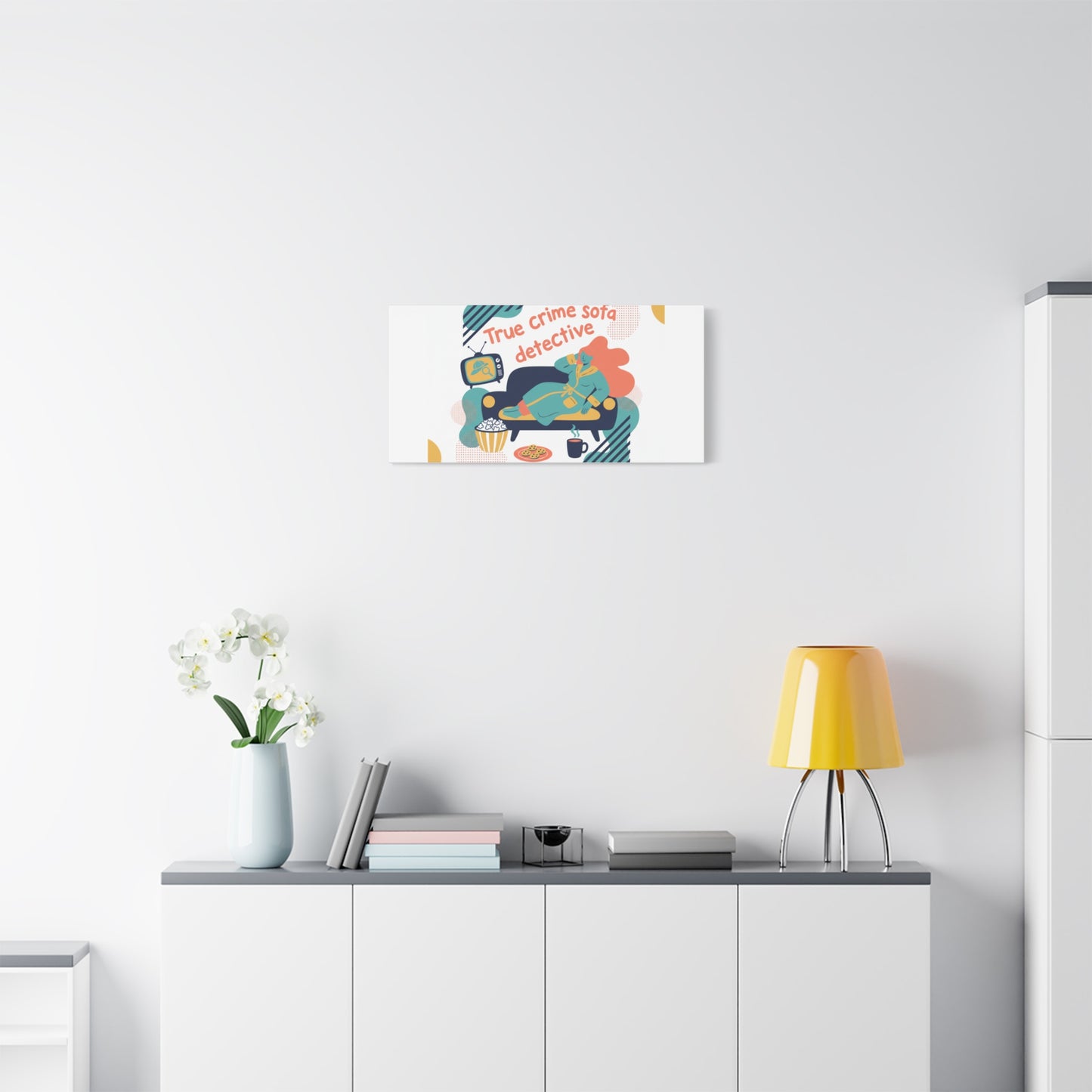 True Crime Sofa Detective Canvas
