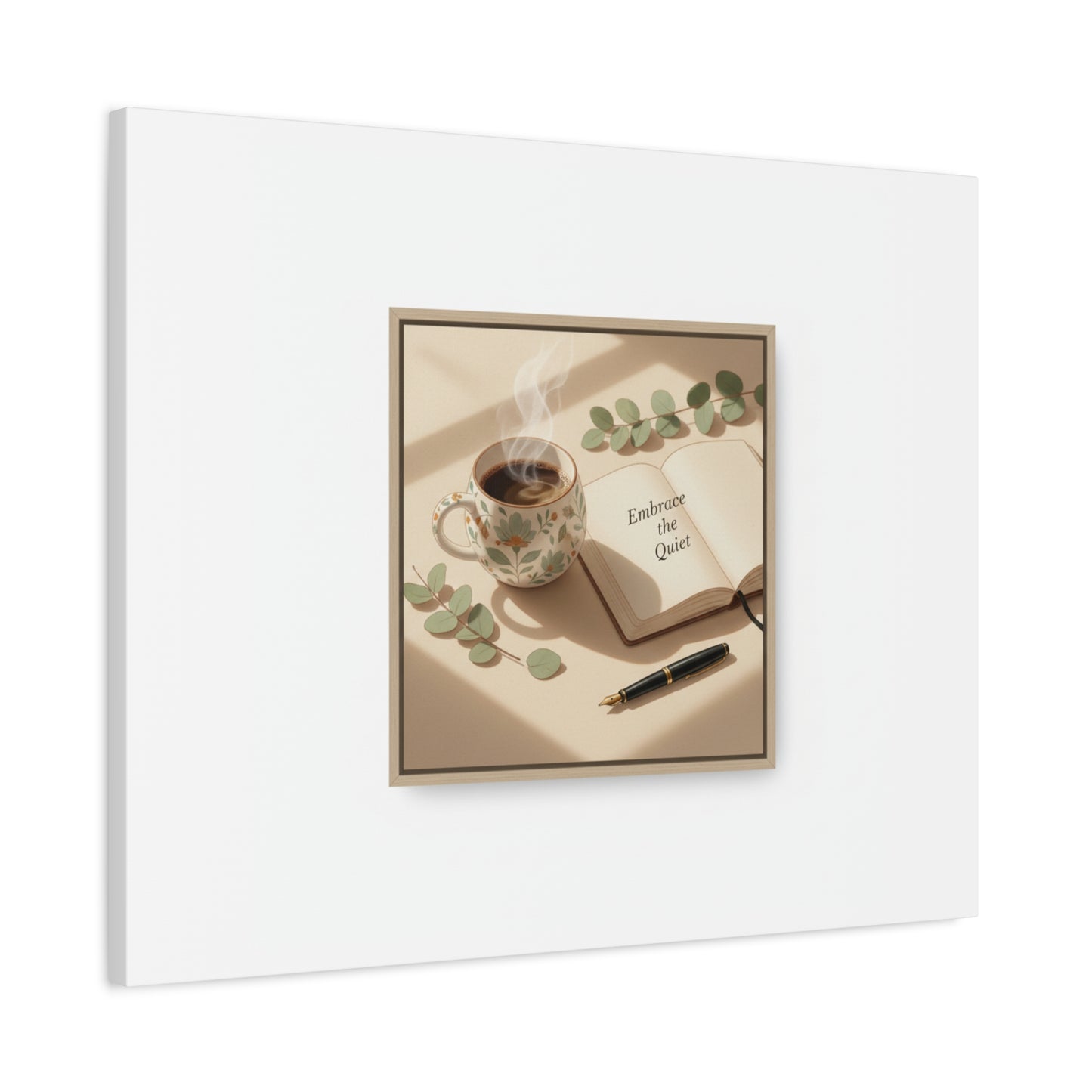 embrace the quiet canvas | morning routine art, sunrise decor
