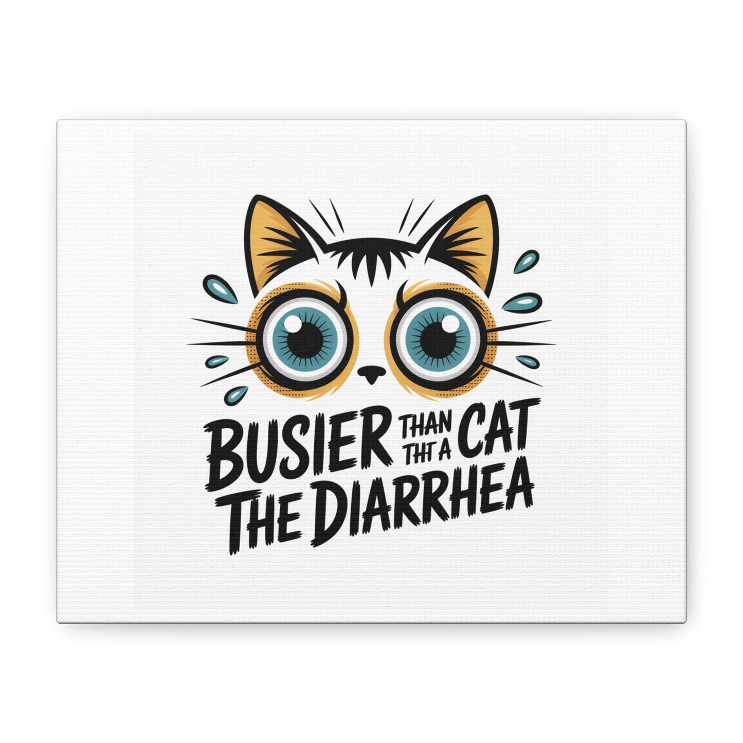 Humorous Cat  Canvas Wall Art