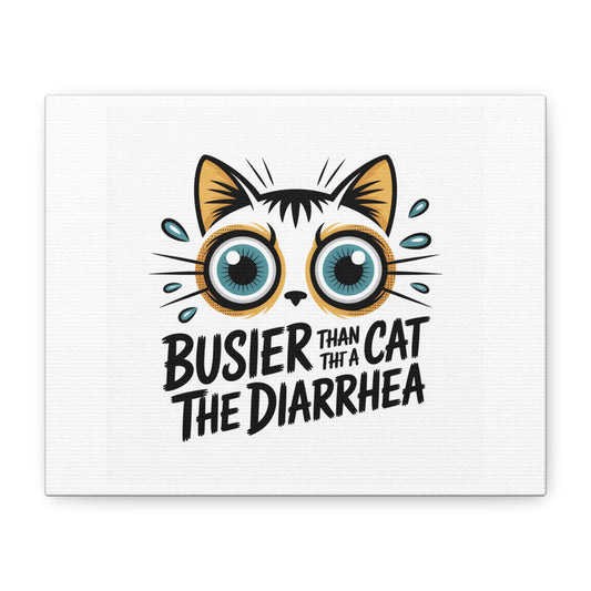 Humorous Cat  Canvas Wall Art