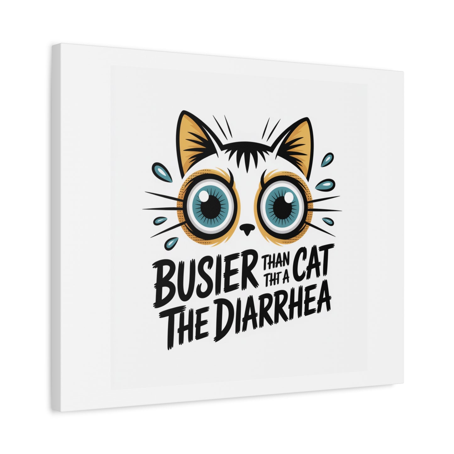 Humorous Cat  Canvas Wall Art