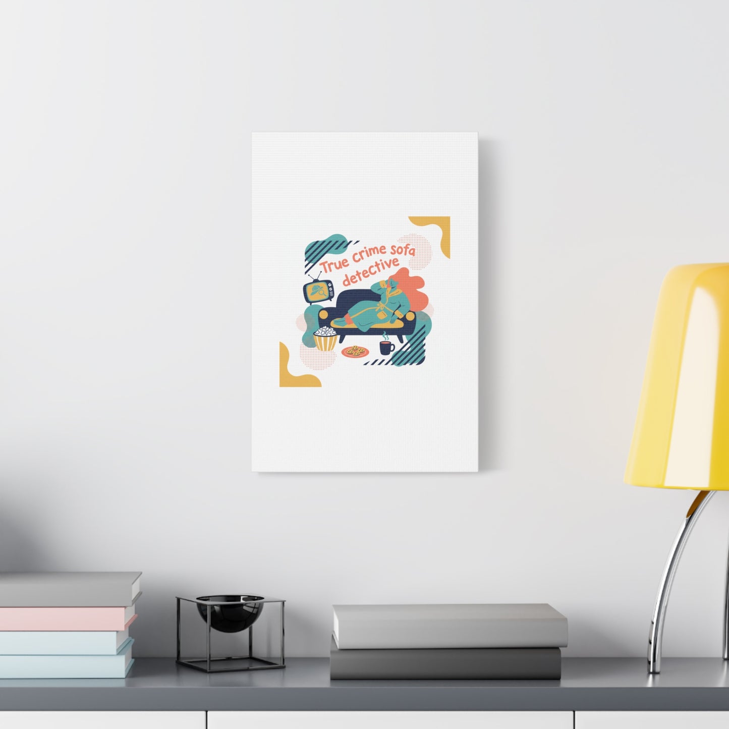 True Crime Sofa Detective Canvas