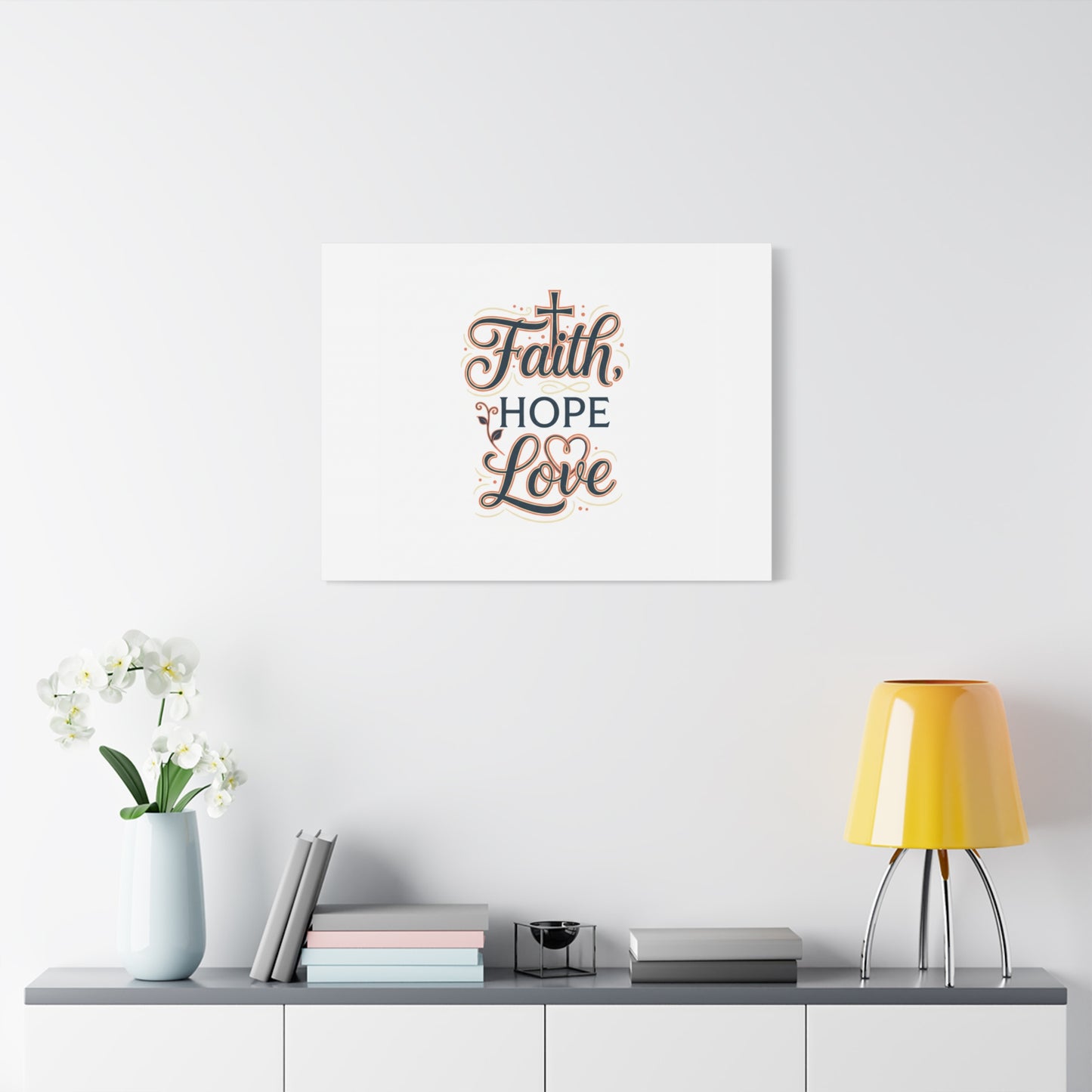 Faith Hope Love canvas, wall art