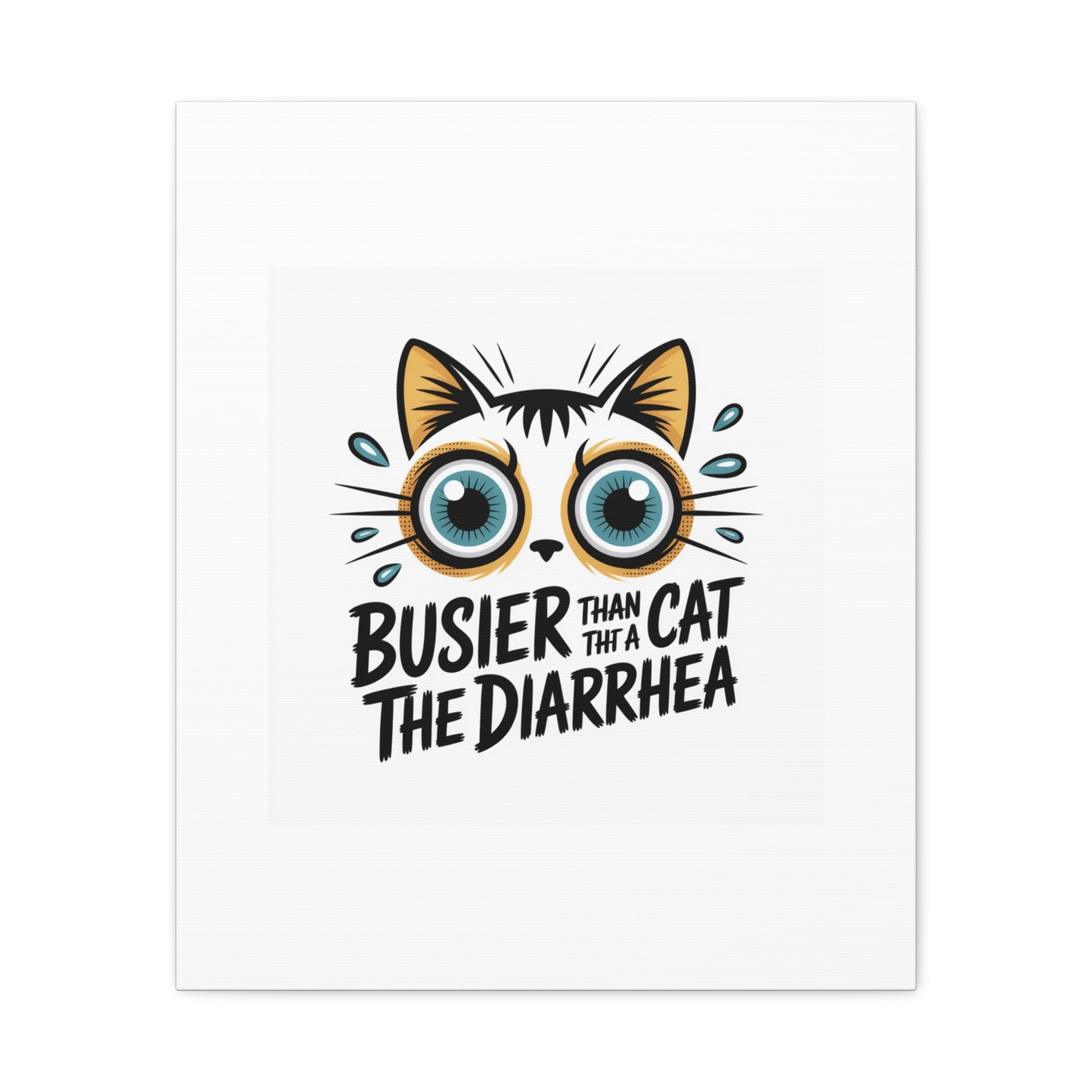 Humorous Cat  Canvas Wall Art