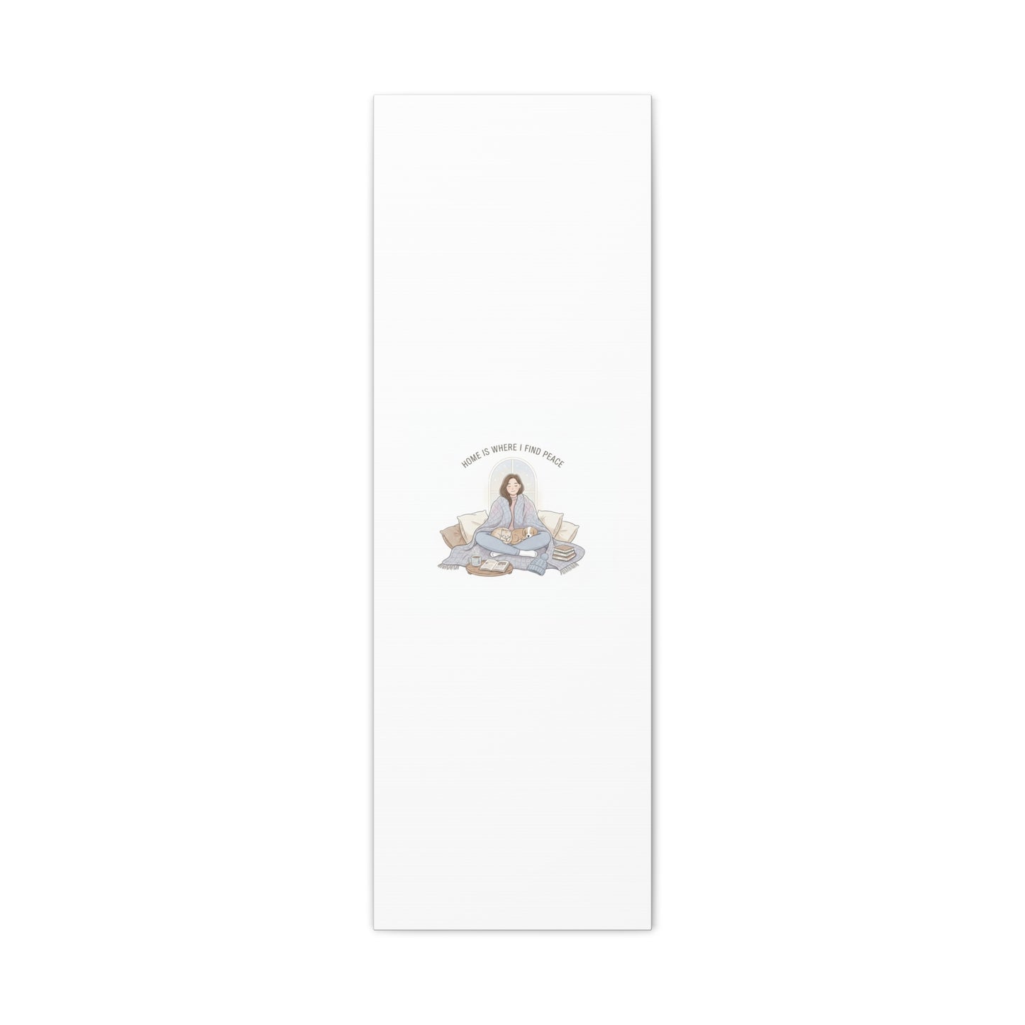 Home Is Where I Find Peace Canvas | Cozy Homebody Wall Art, Introvert Winter