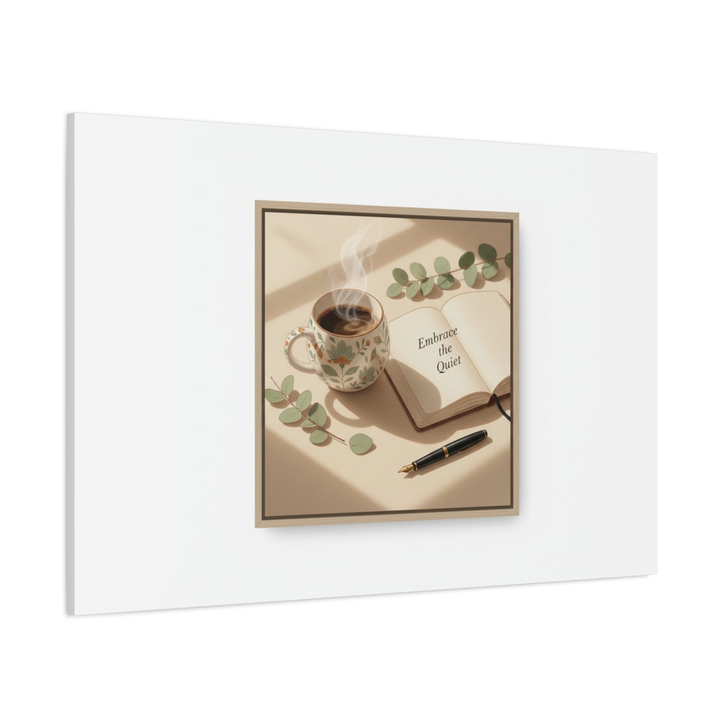 embrace the quiet canvas | morning routine art, sunrise decor