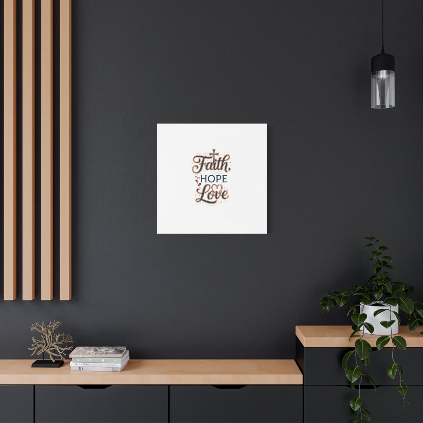 Faith Hope Love canvas, wall art