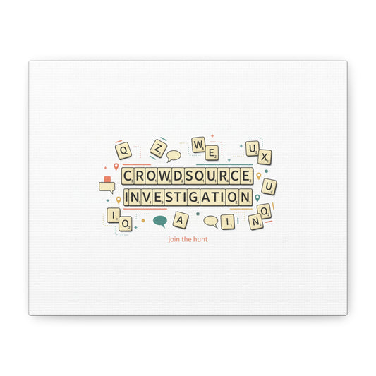 Crowdsource Investigation Canvas | Pixel Art, Gaming UI Wall Art