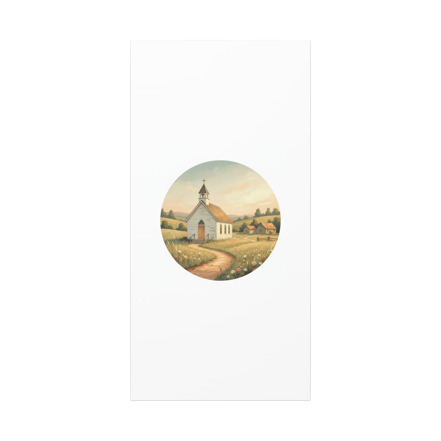 Country Church Matte Canvas, Stretched, 1.25"