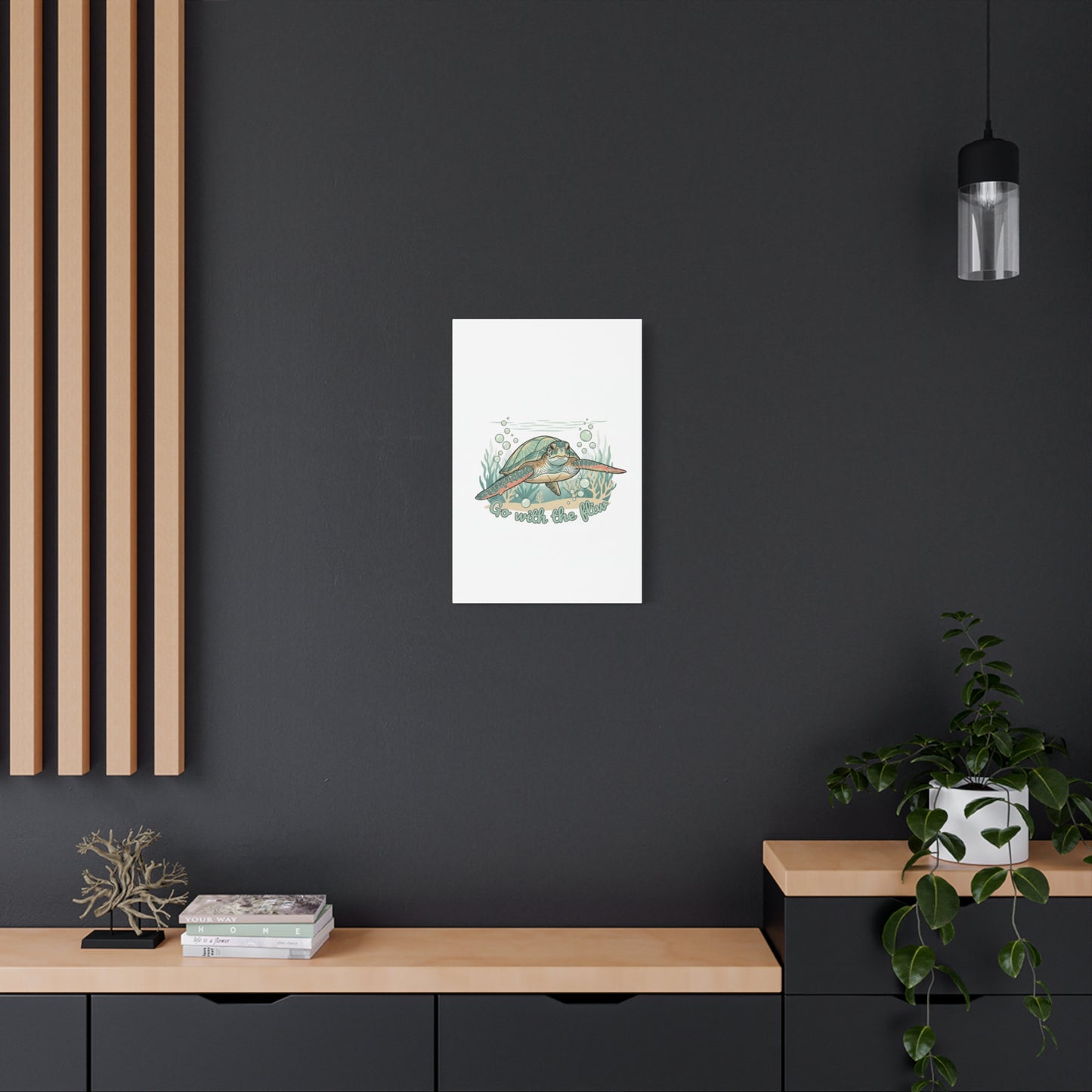Go with the Flow Turtle Canvas