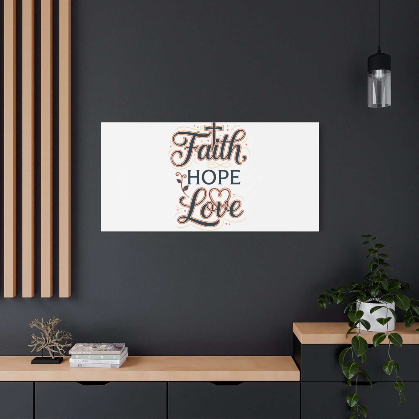 Faith Hope Love canvas, wall art