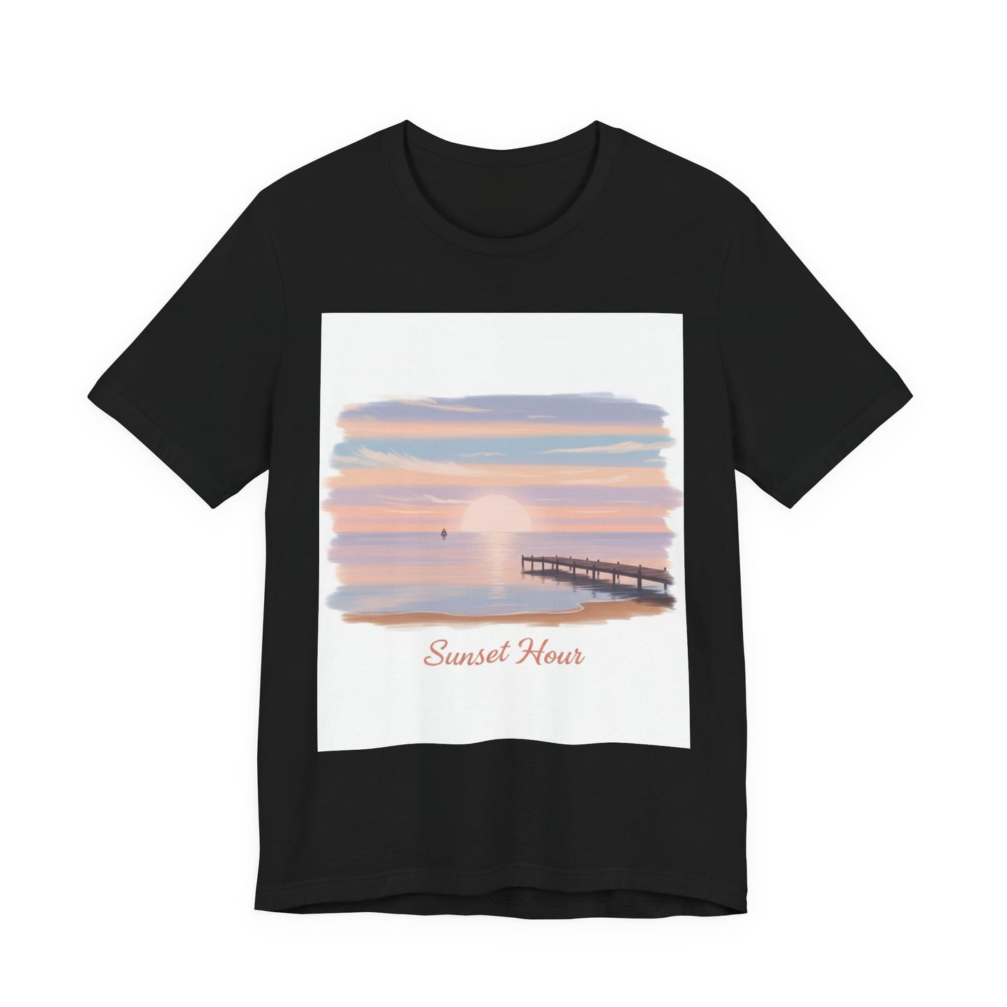 Sunset Pier Minimal Tee
