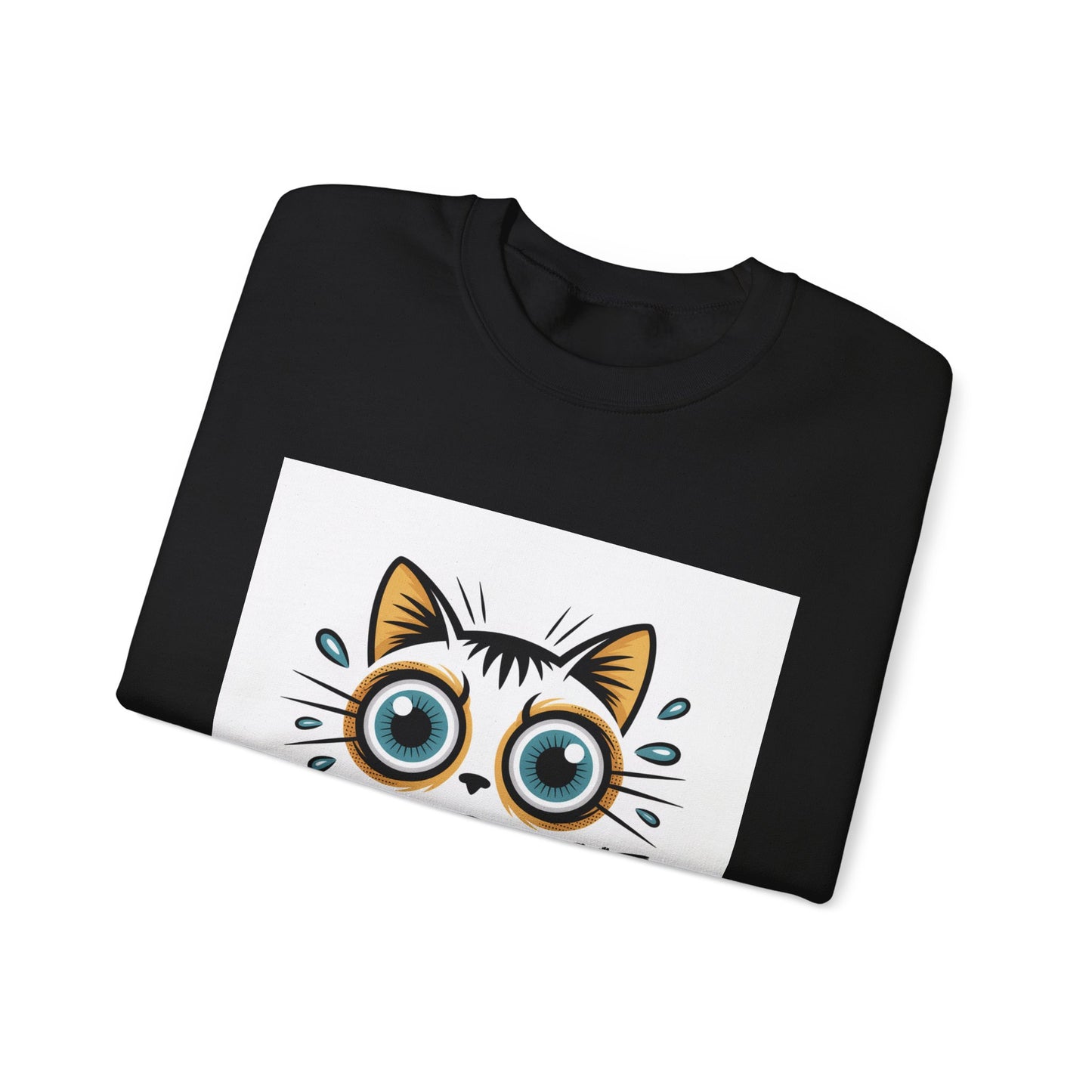 Funny Cat Illustration Sweatshirt