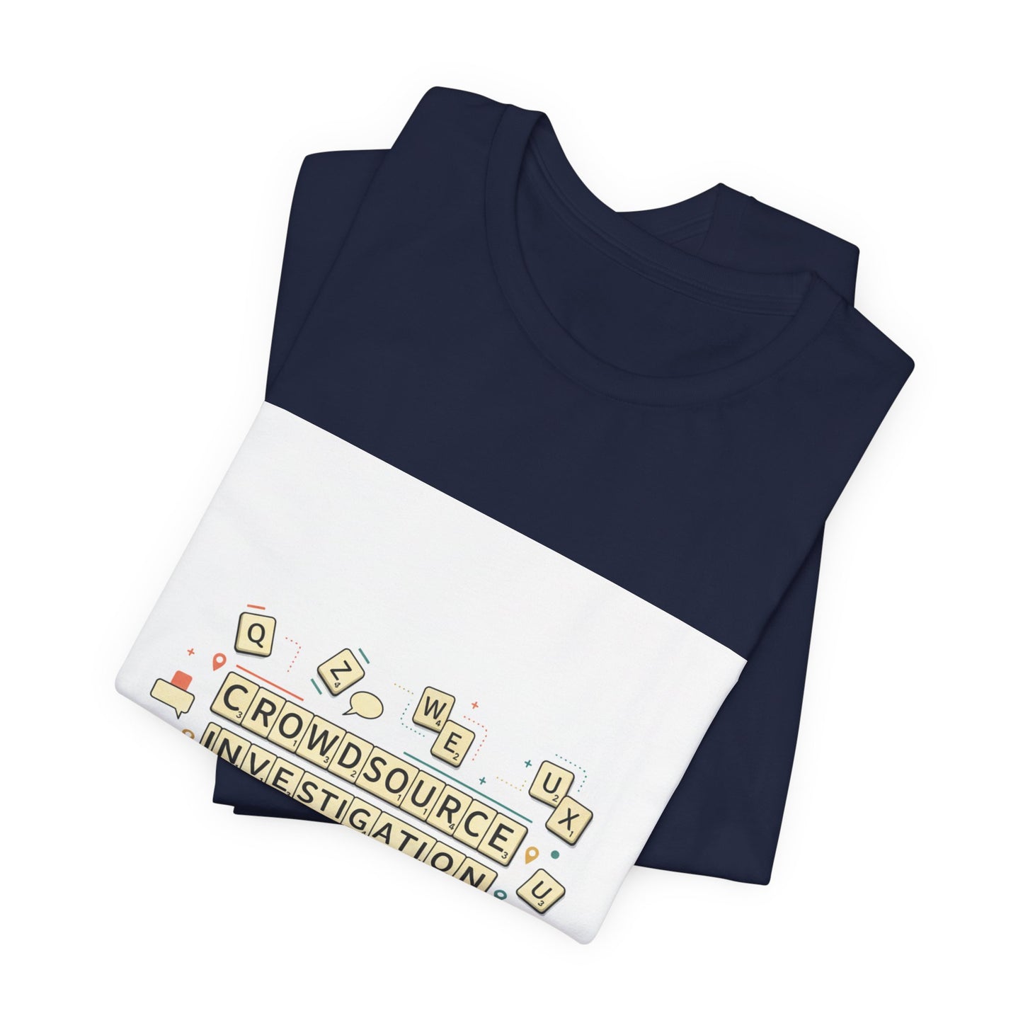 Crowdsource Investigation Tee | pixel art gamer shirt, indie RPG meme