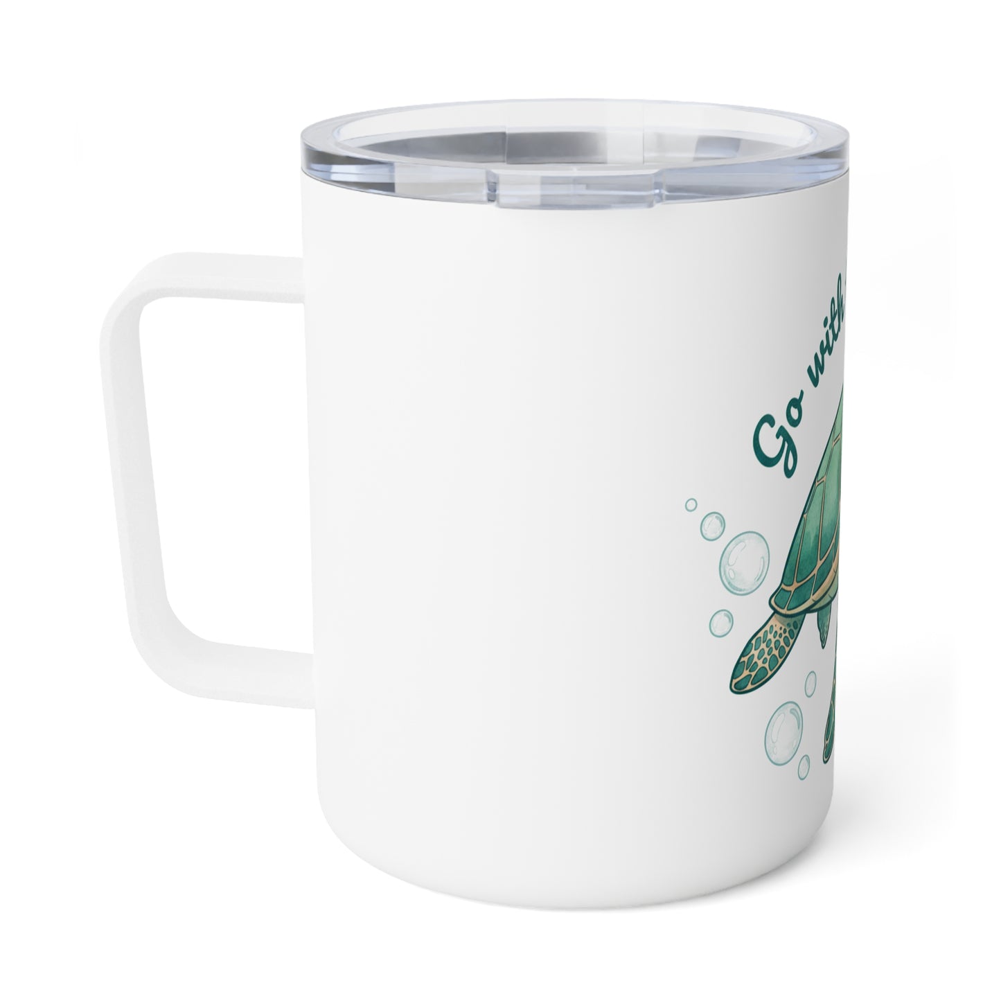 Sea turtle- Insulated Coffee Mug, 10oz