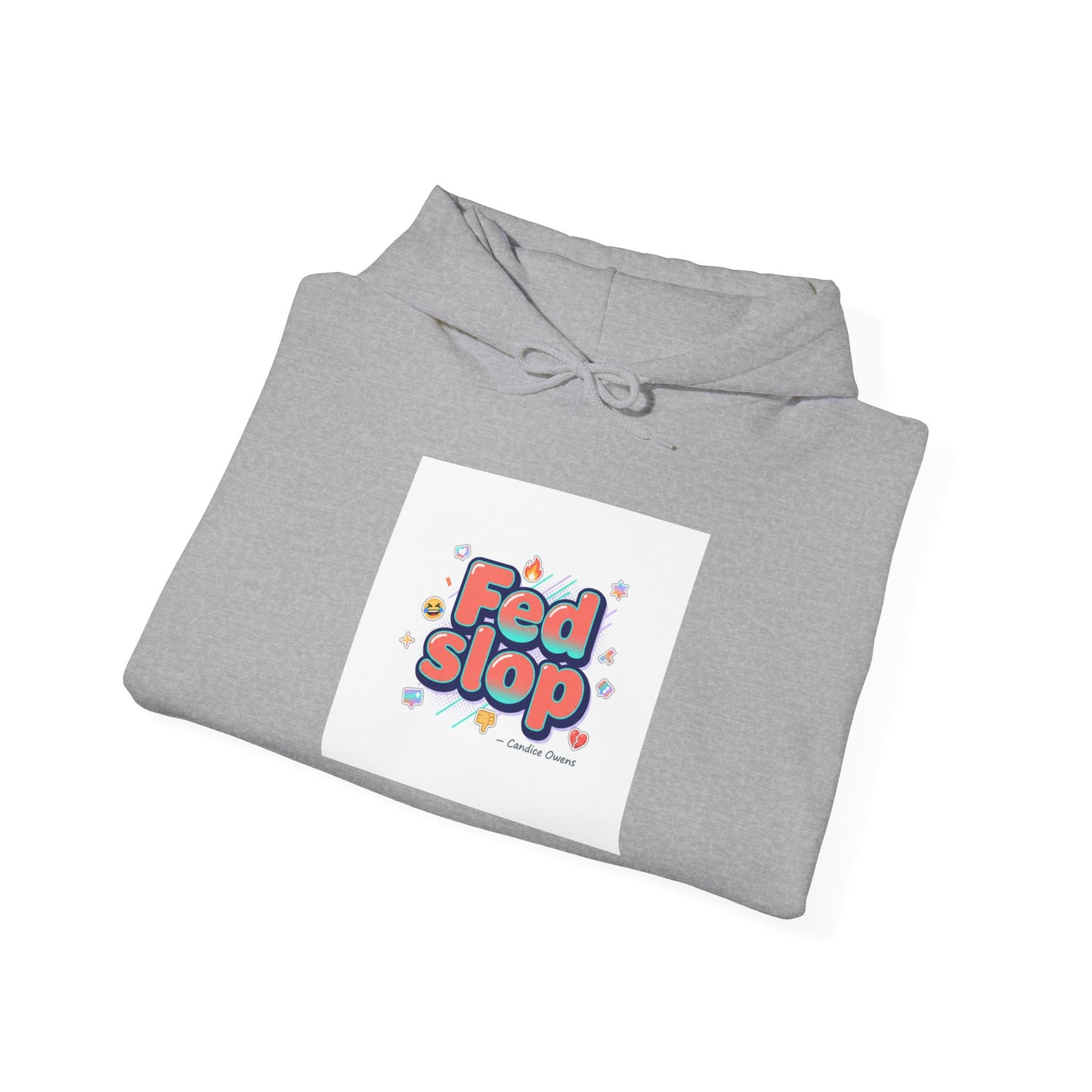 Fed Slop Retro Bubble Logo Hoodie | internet lingo, slang hoodie