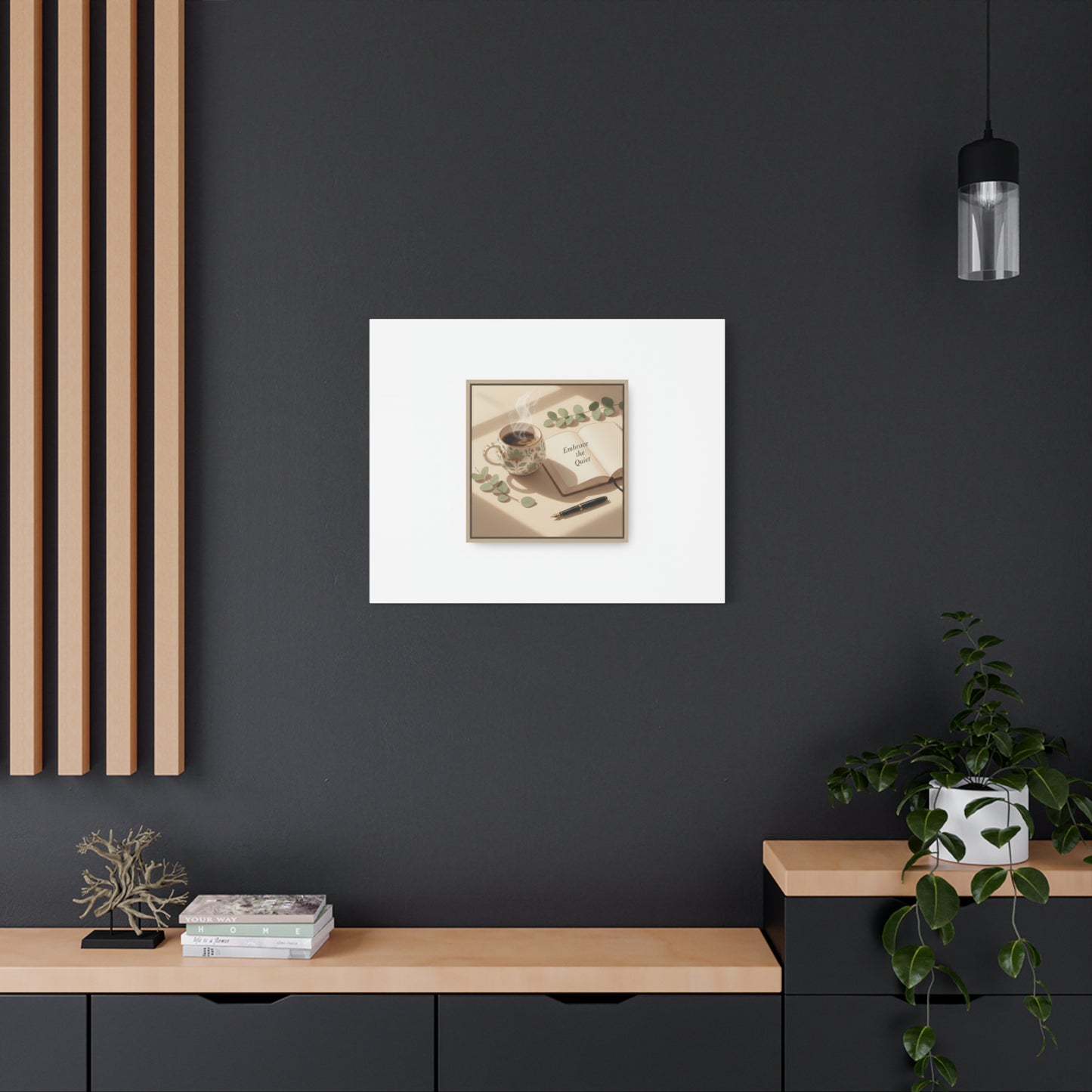 embrace the quiet canvas | morning routine art, sunrise decor