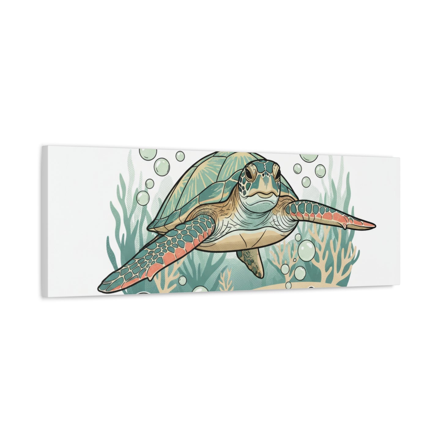 Go with the Flow Turtle Canvas