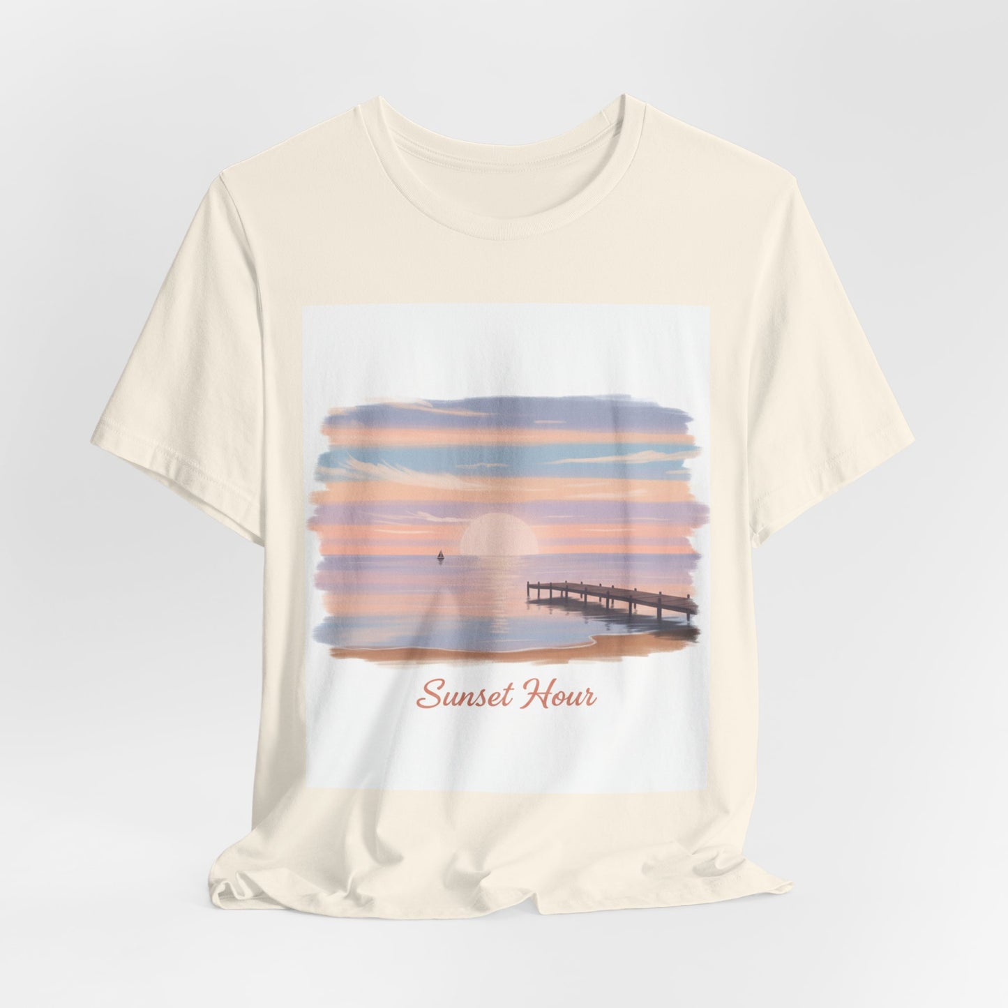 Sunset Pier Minimal Tee