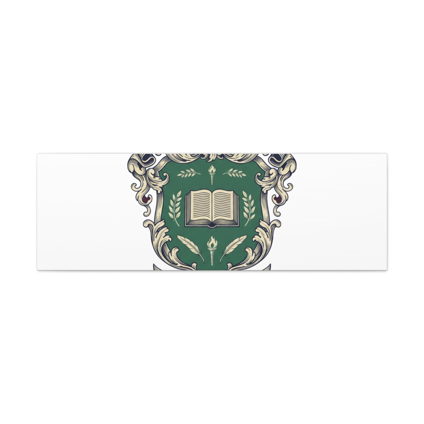 Hogwarts Ivy-Style Emblem Canvas | vintage club logo, old money crest