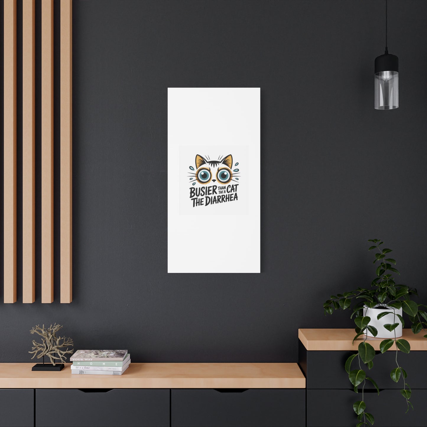 Humorous Cat  Canvas Wall Art