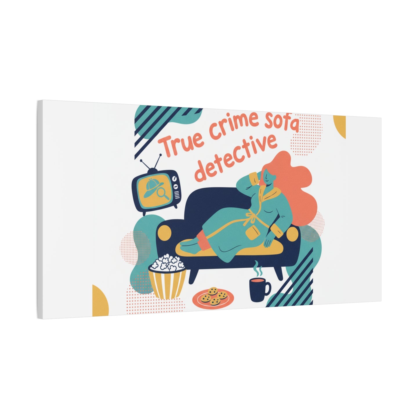 True Crime Sofa Detective Canvas