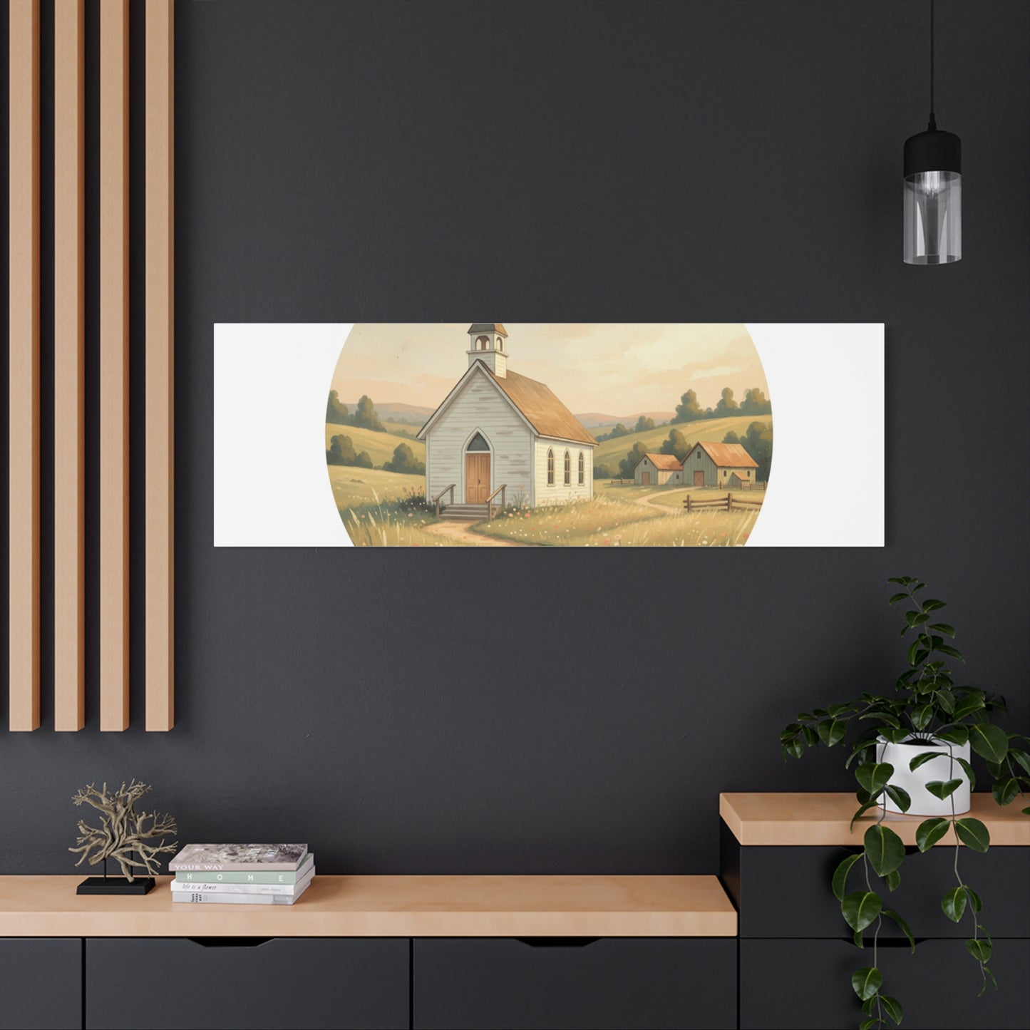 Country Church Matte Canvas, Stretched, 1.25"