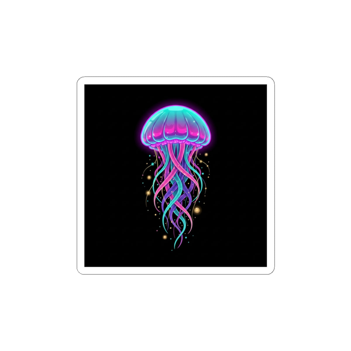 Neon Jellyfish Sticker