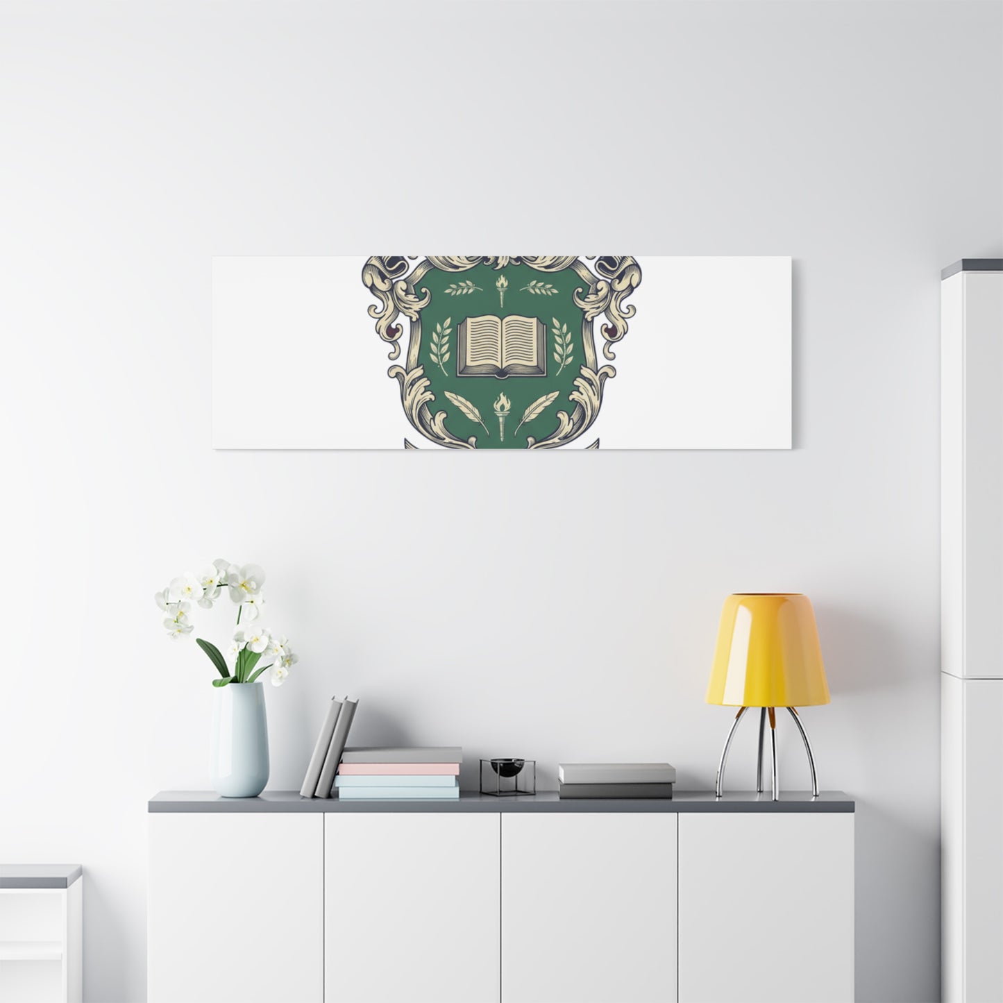 Hogwarts Ivy-Style Emblem Canvas | vintage club logo, old money crest
