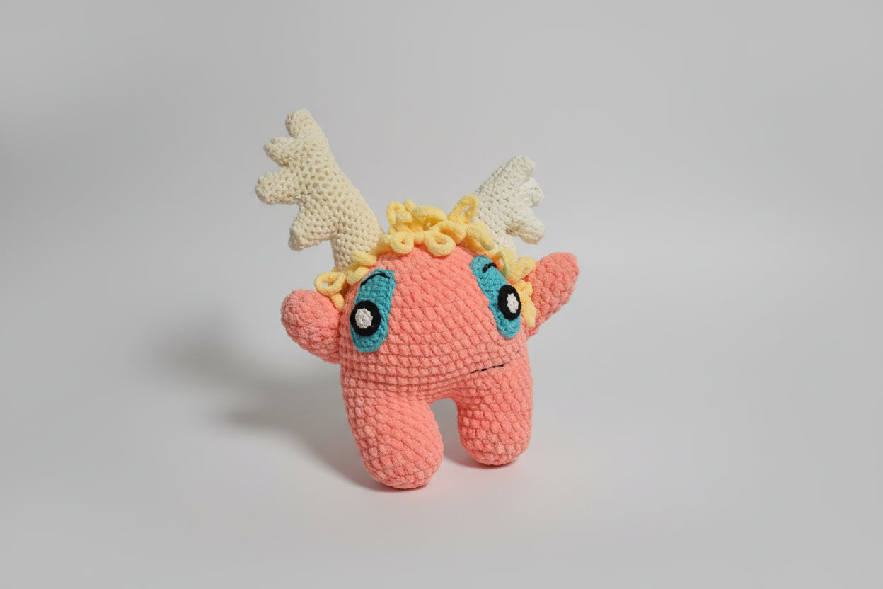 Peachy silly monster